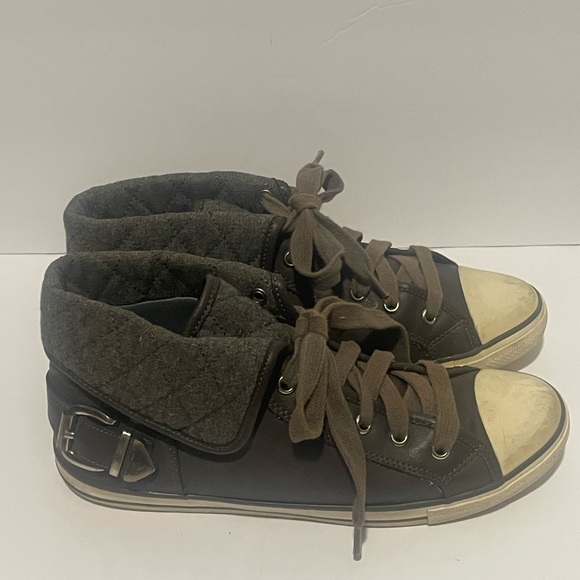 Aldo Black Quilted High-Top Sneakers - Picture 3 of 7